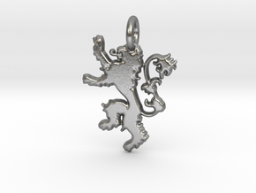 Lannister Sigil Keychain in Natural Silver