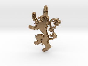 Lannister Sigil Keychain in Natural Brass