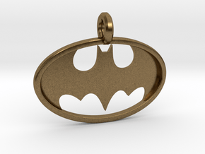 Classic Batman Keychain in Natural Bronze