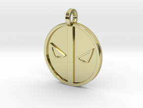 Deadpool Keychain in 18k Gold Plated Brass