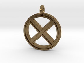 X-Men Keychain in Natural Bronze
