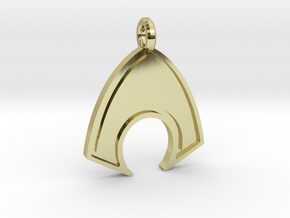 Aquaman Keychain in 18k Gold Plated Brass