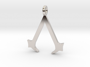 Assassin's Creed Keychain in Rhodium Plated Brass