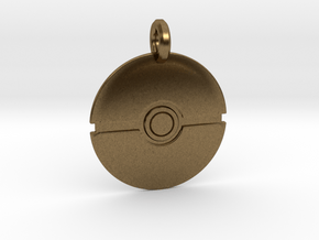 Poké Ball Keychain in Natural Bronze