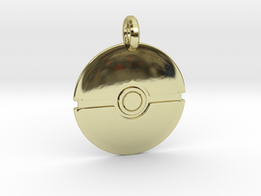 Poké Ball Keychain in 18k Gold Plated Brass