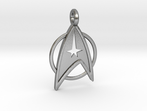 Star Trek Keychain in Natural Silver