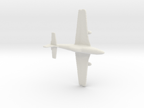 1:285 P-51 Mustang in White Natural Versatile Plastic