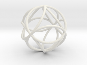 Octasphere 1.7" in White Natural Versatile Plastic