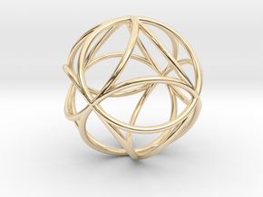 Octasphere 1.7" in 14k Gold Plated Brass