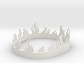 Stannis Baratheons Fiery Crown in White Natural Versatile Plastic
