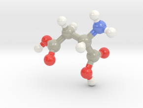 Aspartic Acid (D) in Glossy Full Color Sandstone