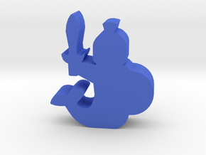 Game Piece, Merfolk Soldier in Blue Processed Versatile Plastic