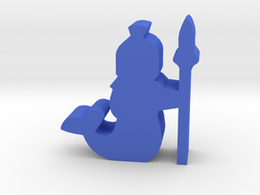 Game Piece, Merfolk Guard in Blue Processed Versatile Plastic