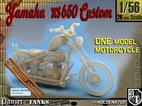 1-56 Yamaha XS650 Custom in Smooth Fine Detail Plastic
