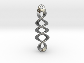 New Twisted Earring in Fine Detail Polished Silver