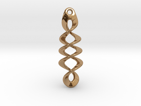 New Twisted Earring in Polished Brass
