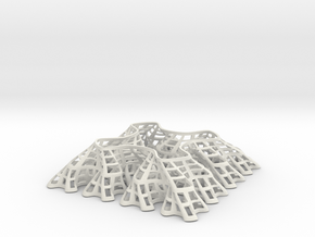 Sierpinski Square-Filling Fractal in White Natural Versatile Plastic