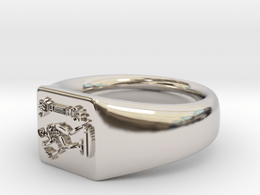 NTUA Male Ring in Platinum
