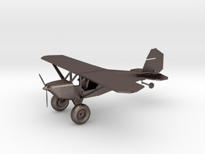 Prop Plane in Polished Bronzed Silver Steel