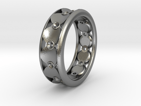 Mambo Circle Ring Circleception in Natural Silver