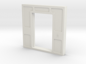 Door, Double Open W Threshold (Space: 1999), 1/30 in White Natural Versatile Plastic