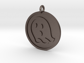Ghost Pendant in Polished Bronzed Silver Steel
