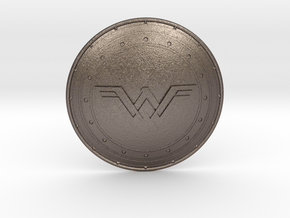 Wonder Woman's Shield in Polished Bronzed Silver Steel