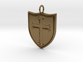 Crusader Pendant in Natural Bronze