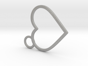 Curved Heart in Aluminum