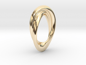 Twisted Loop Pendant in 14K Yellow Gold