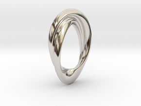 Twisted Loop Pendant in Platinum