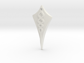 Flow Pendant 2 in White Natural Versatile Plastic