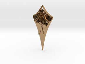 Flow Pendant 7 in Polished Brass