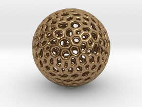 DRAW geo - sphere polygons B in Natural Brass