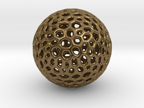 DRAW geo - sphere polygons B in Natural Bronze