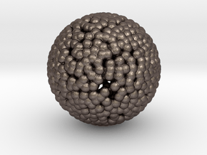 DRAW geo - sphere small balls in Polished Bronzed Silver Steel