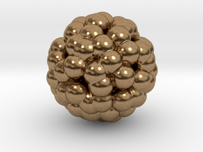 DRAW geo - sphere large balls in Natural Brass