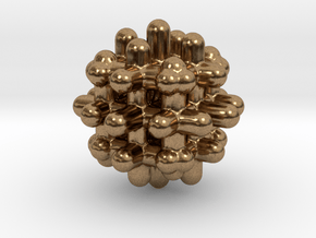 DRAW geo - sphere lattice in Natural Brass