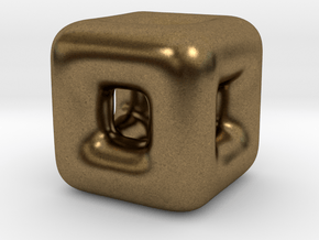 DRAW geo - cube in Natural Bronze