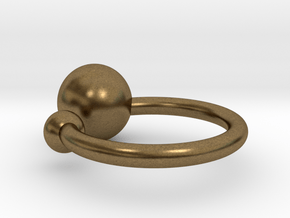Bubble Ring in Natural Bronze: Small
