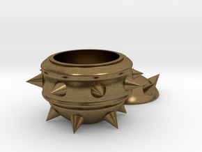 High-Poly Stickybomb Bowl in Natural Bronze: Small