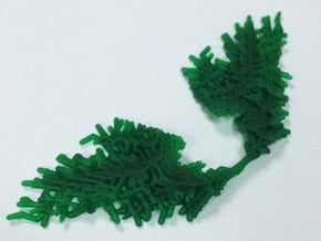 Parametric Necklace v.1 in Green Processed Versatile Plastic