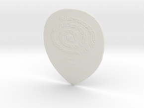 Raw Pick Prototype 1mm Concrete in White Natural Versatile Plastic
