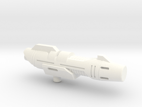 Crossblade Mega Pretrender gun in White Processed Versatile Plastic