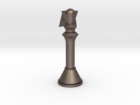 1/1 Code Geass Chess Piece Queen in Polished Bronzed Silver Steel