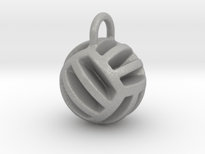 DRAW pendant - volleyball style 2 in Aluminum