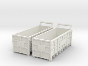 Steel Waster Container 01. N  Scale (1:160) in White Natural Versatile Plastic