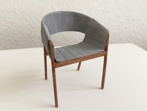 Swiss Design Chair in 1:12 in White Processed Versatile Plastic