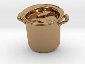 Big Pot Pendant in Polished Brass