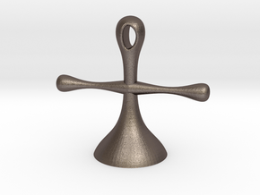 Ring Holder in Polished Bronzed Silver Steel